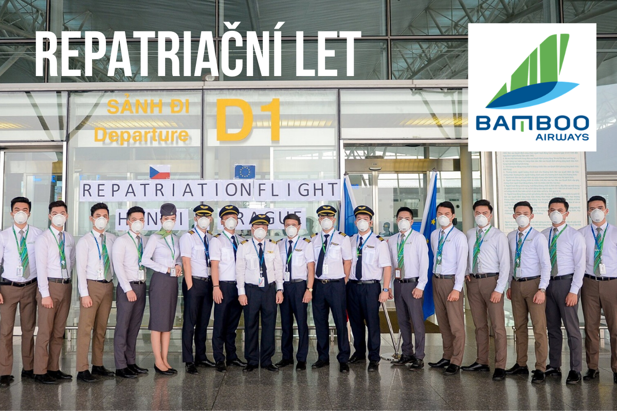 Bamboo Airways vypravily repatriační let z Hanoje do Prahy