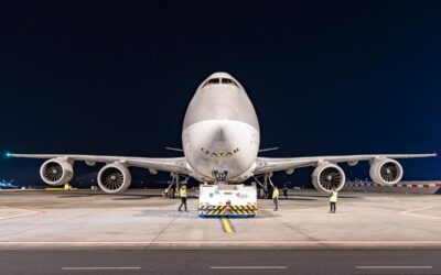 Boeing 747-8F Qatar Airways Cargo poprvé v Praze