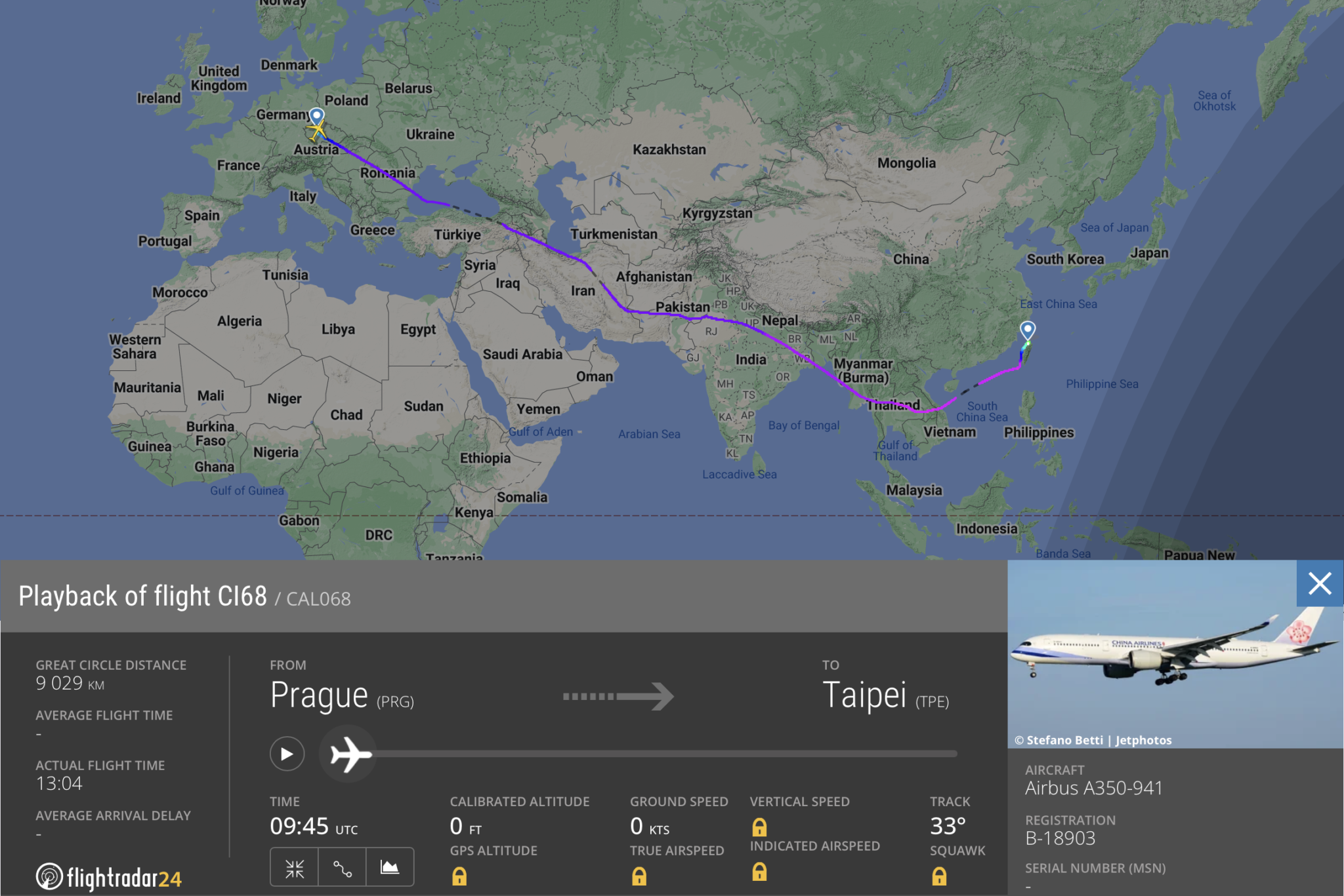 Praha se dočkala přímého spojení s Tchaj-pejí - flyRosta.com